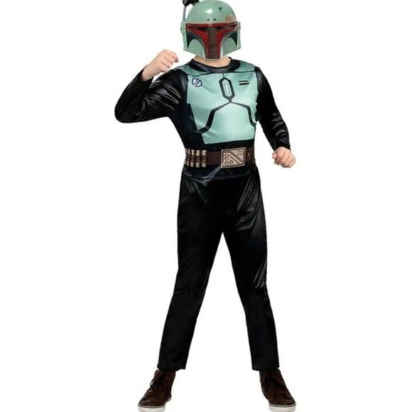 Star Wars Book Of BOBA FETT Halloween Cosplay Costume Child SMALL (4-7) Jazwares - Picture 1 of 3
